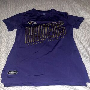 Purple Baltimore Ravens Training Tee Size Small NFL Team Apparel